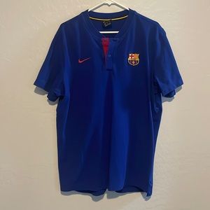 FCB blue polo
